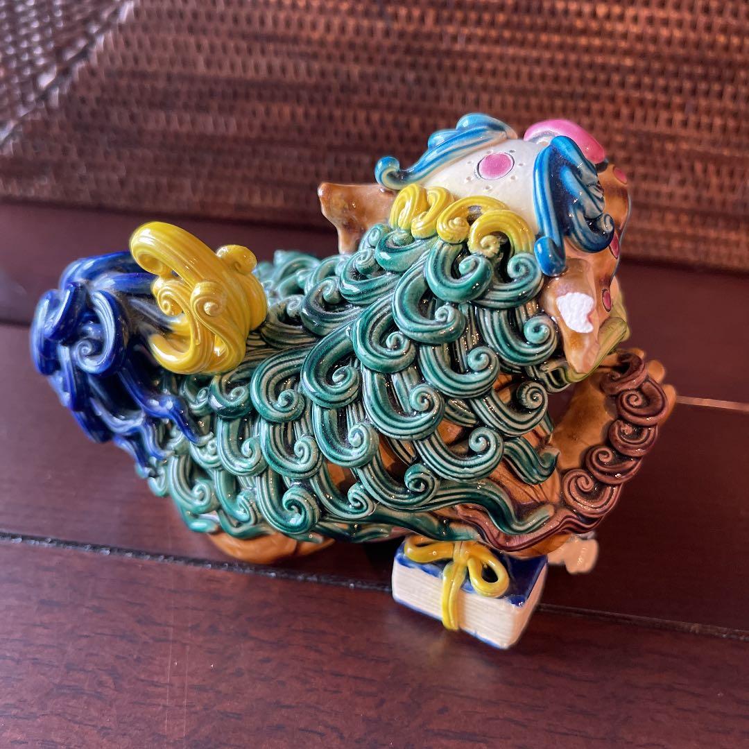 台湾 交趾焼 智盧 陶光の置物 - メルカリ