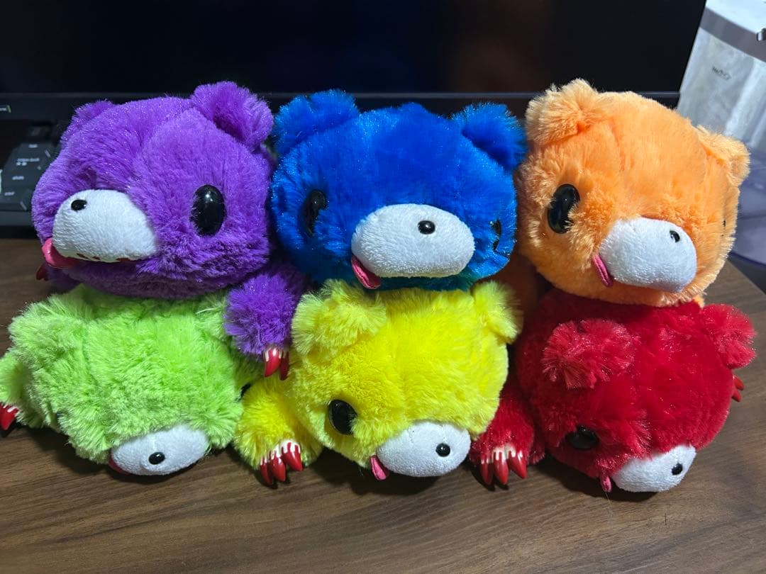 チャックスGP　グルーミー　ぬいぐるみ　6点セット チャックス GP XL 祝 グルーミー 9th 限定 ぬいぐるみ タグ付き - メルカリ