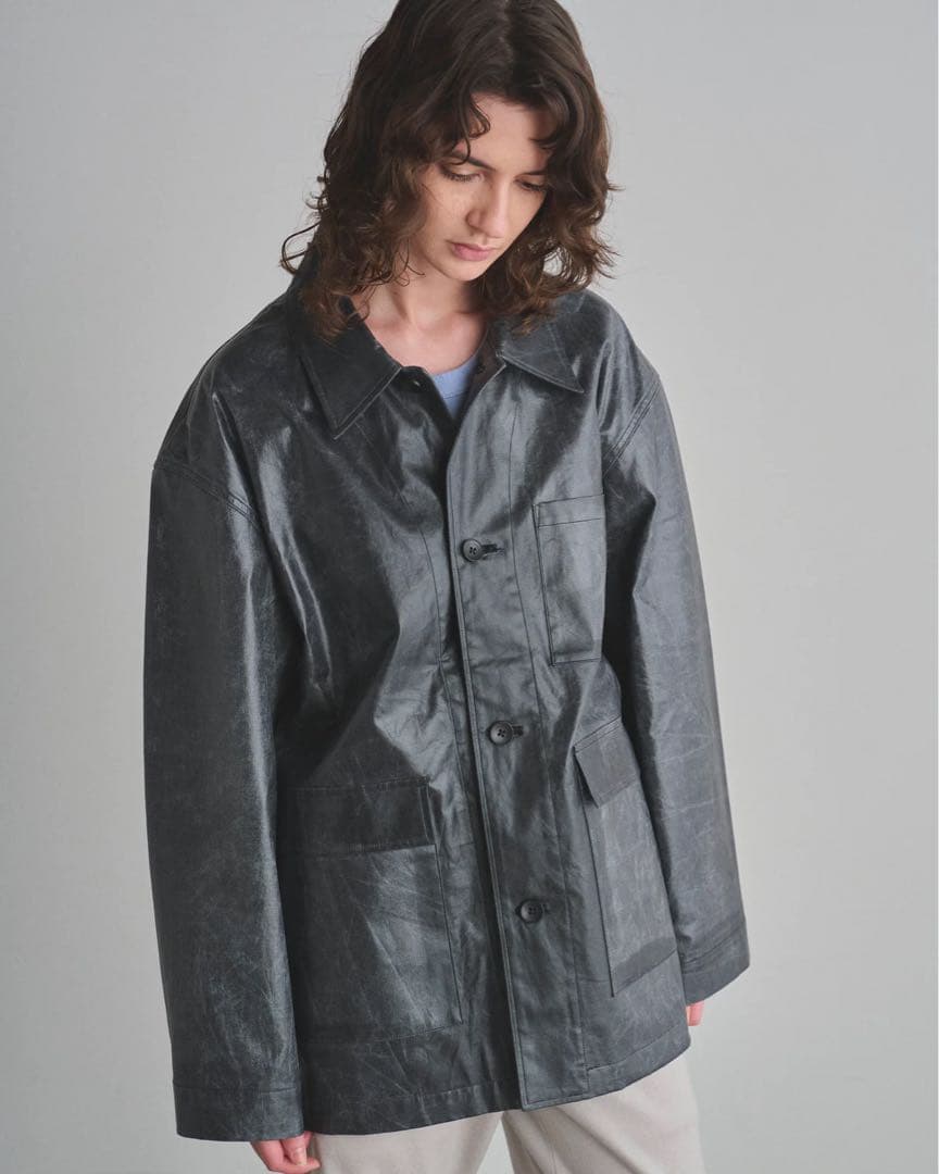 【undecorated】Coating Canvas Jacket