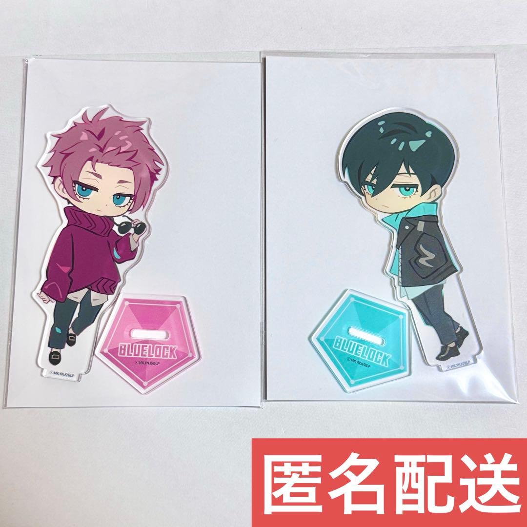 ブルーロック 糸師冴 糸師凛 韓国 アニプラスカフェ アクリルスタンド ブルーロック×文房具カフェ シーサイドモチーフ ジオラマアクリル