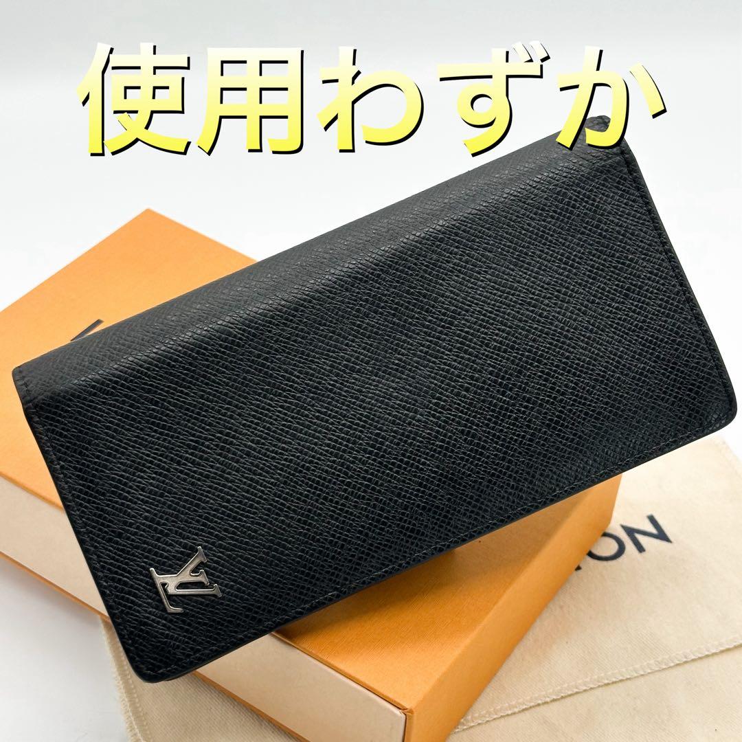 ルイヴィトン ポルトフォイユ ブラザ タイガ ブラック 二つ折り 長財布