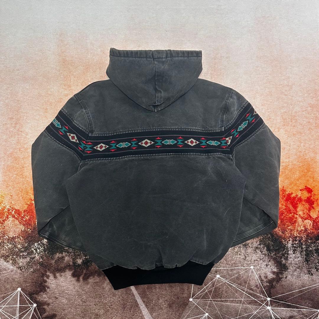 90s Carhartt ネイティブ柄 アクティブジャケット J78 BLK - メルカリ