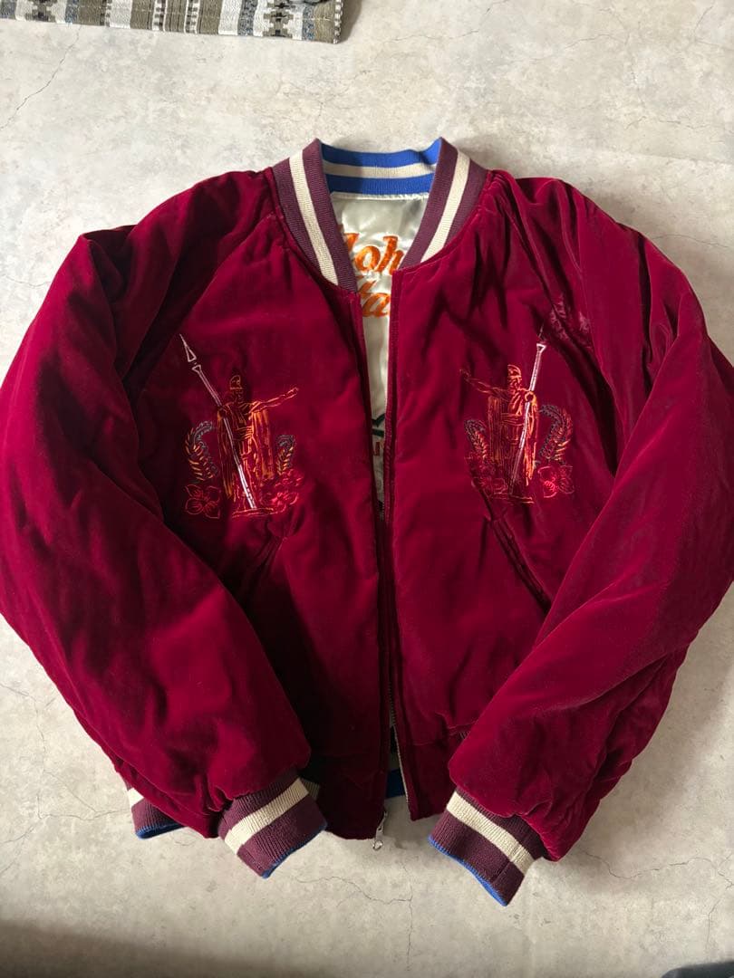 スカジャン リバーシブル ベロア