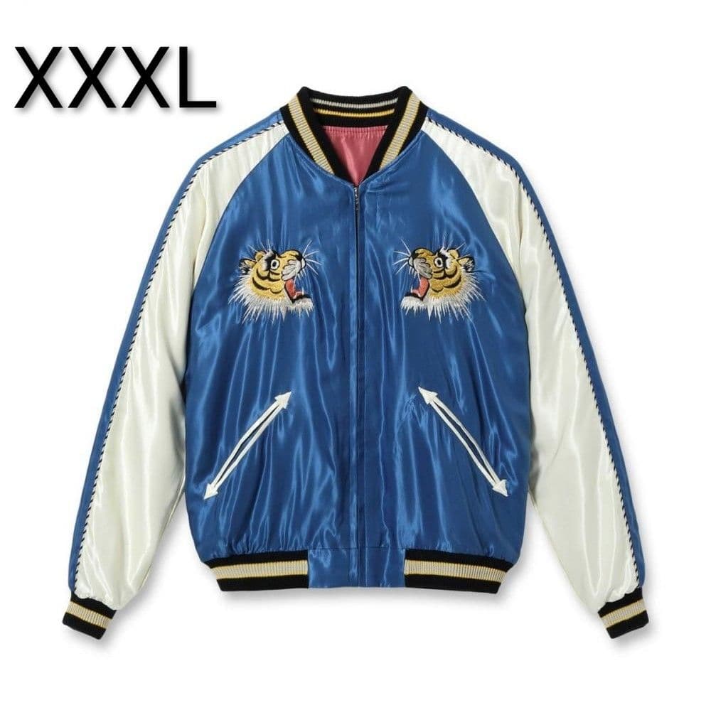 新品 テーラー東洋 XXXL スカジャン スーベニアジャケット 青 ピンク