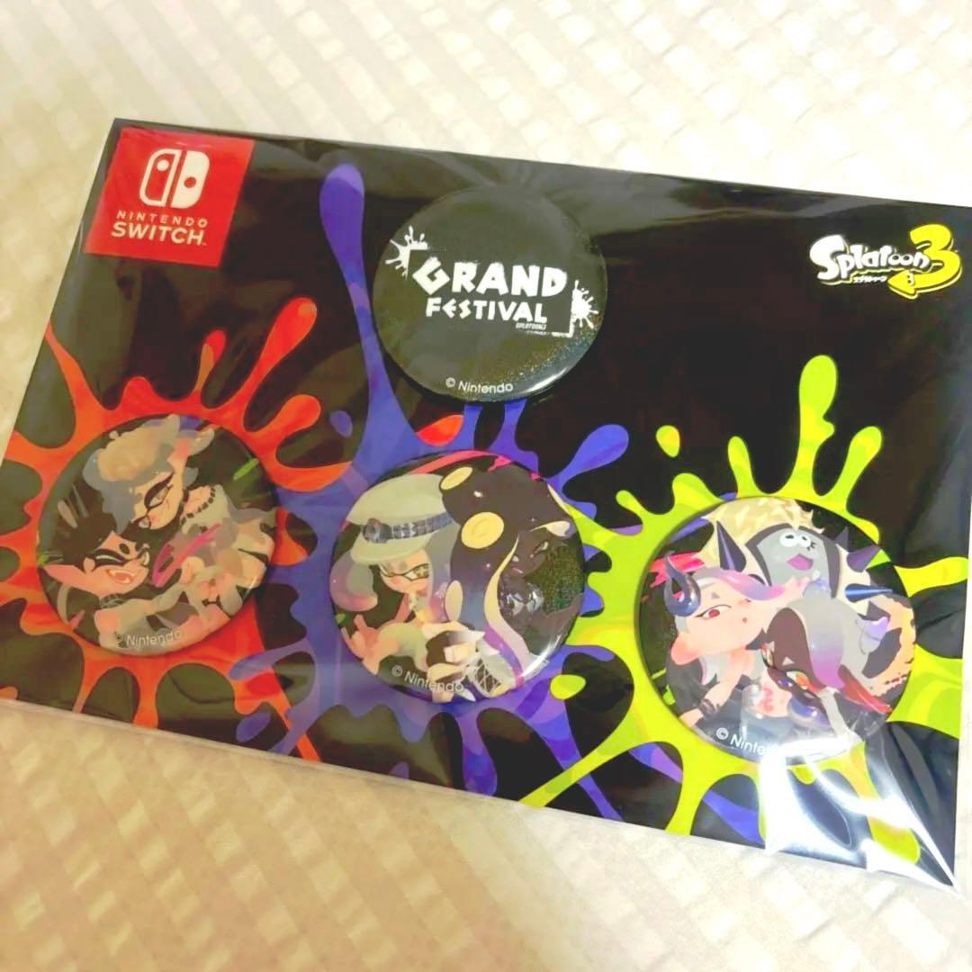 Nintendo スプラトゥーン3 グランドフェス 缶バッチ 非売品 - メルカリ