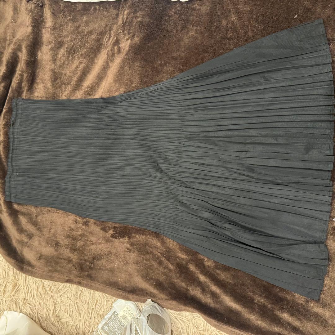PLEATS PLEASEスカート ダークグレー サイズ2