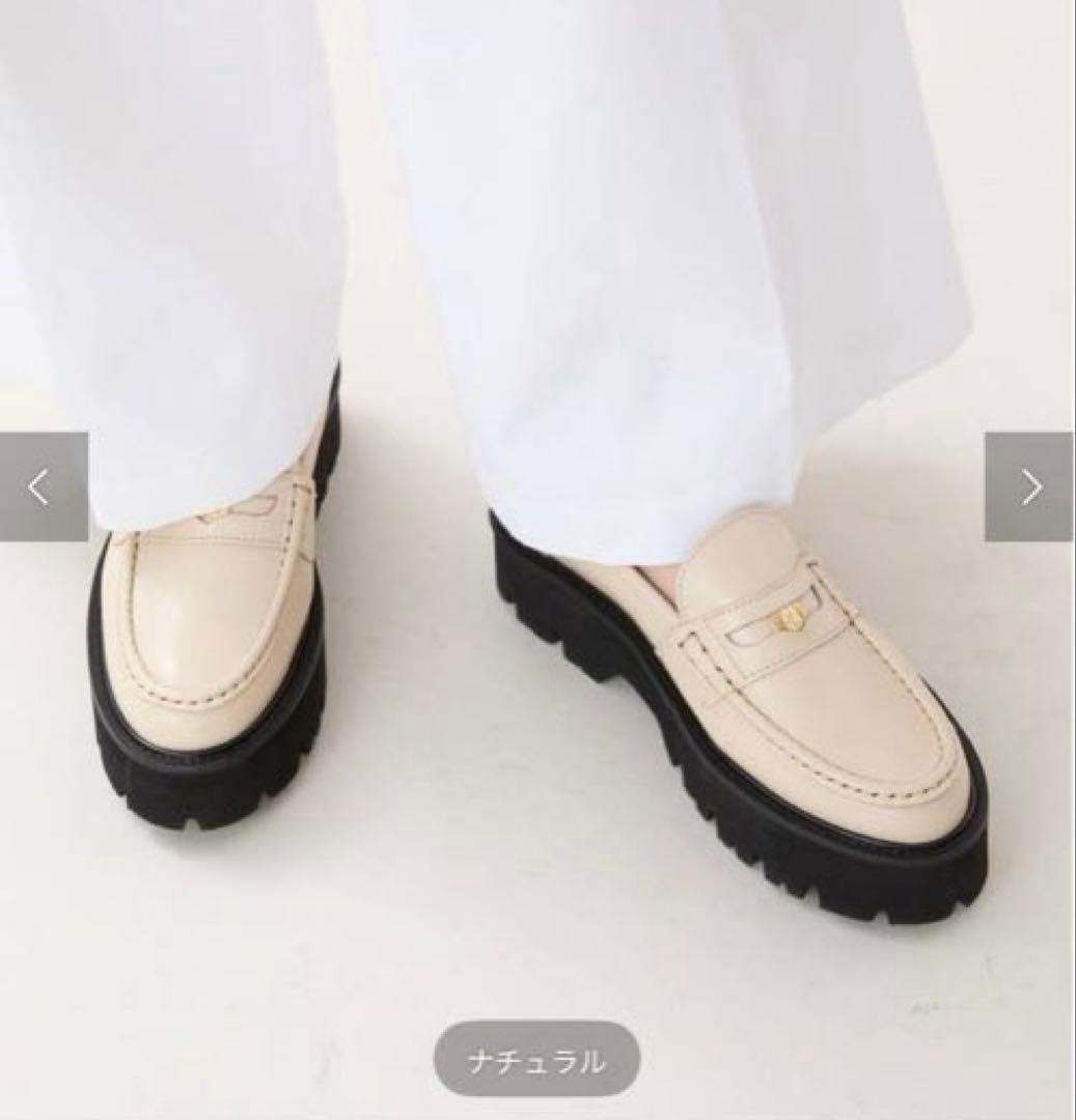CAMINANDO 別注ボリュームソールローファー　ナチュラル
