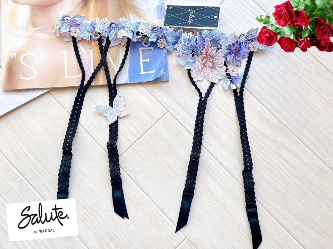 サルート【おやゆび姫】ガーターベルト M BL 19 店舗限定