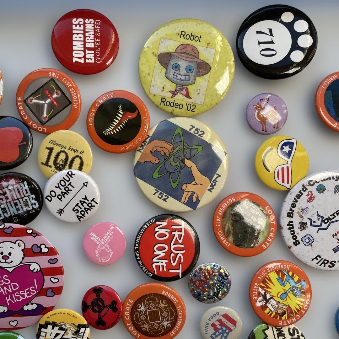 83個セット】 アメリカ 缶バッジ まとめ ビンテージ アメリカ雑貨