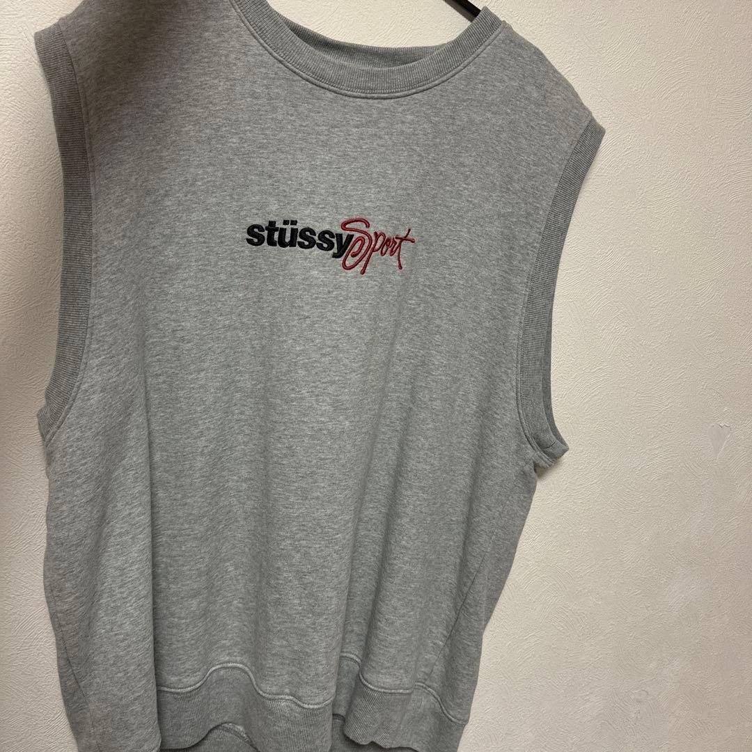 STUSSY SPORT ベスト/fleece vest サイズL 値下げ可 - メルカリ