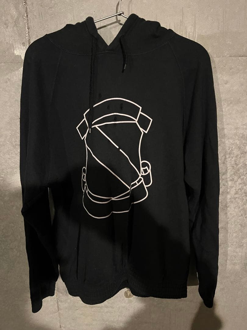 ナンバーナイン　銃弾　パーカー　クラッシュ　 ブラック