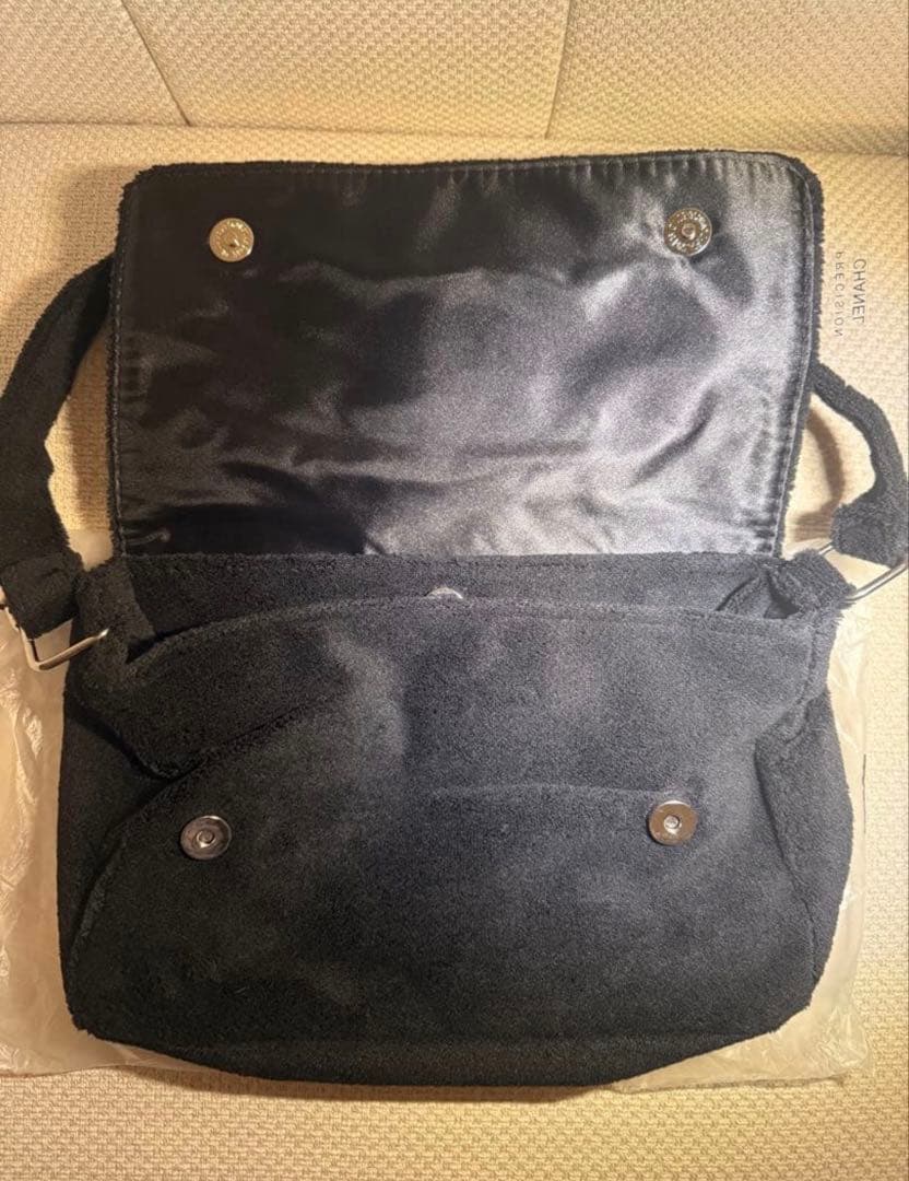 新品 シャネル ノベルティ ショルダーバッグ 非売品 ブラック パイル