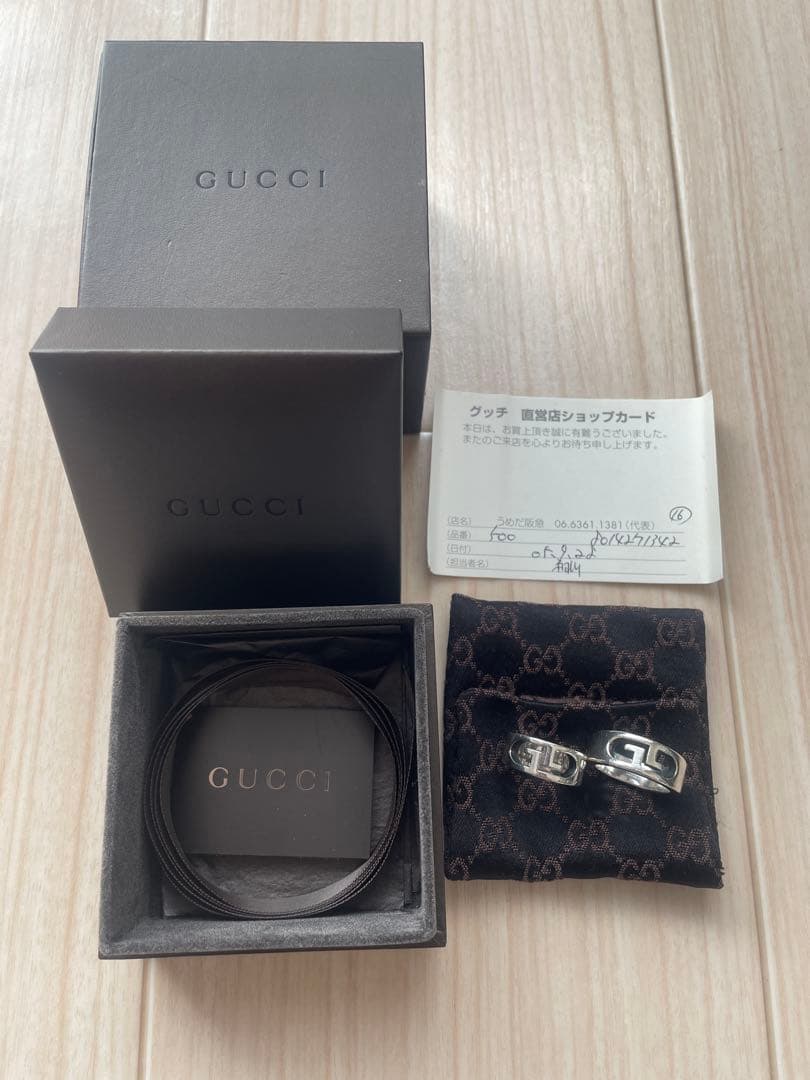 ラ*中様 GUCCI GGロゴリング サイズ6・16