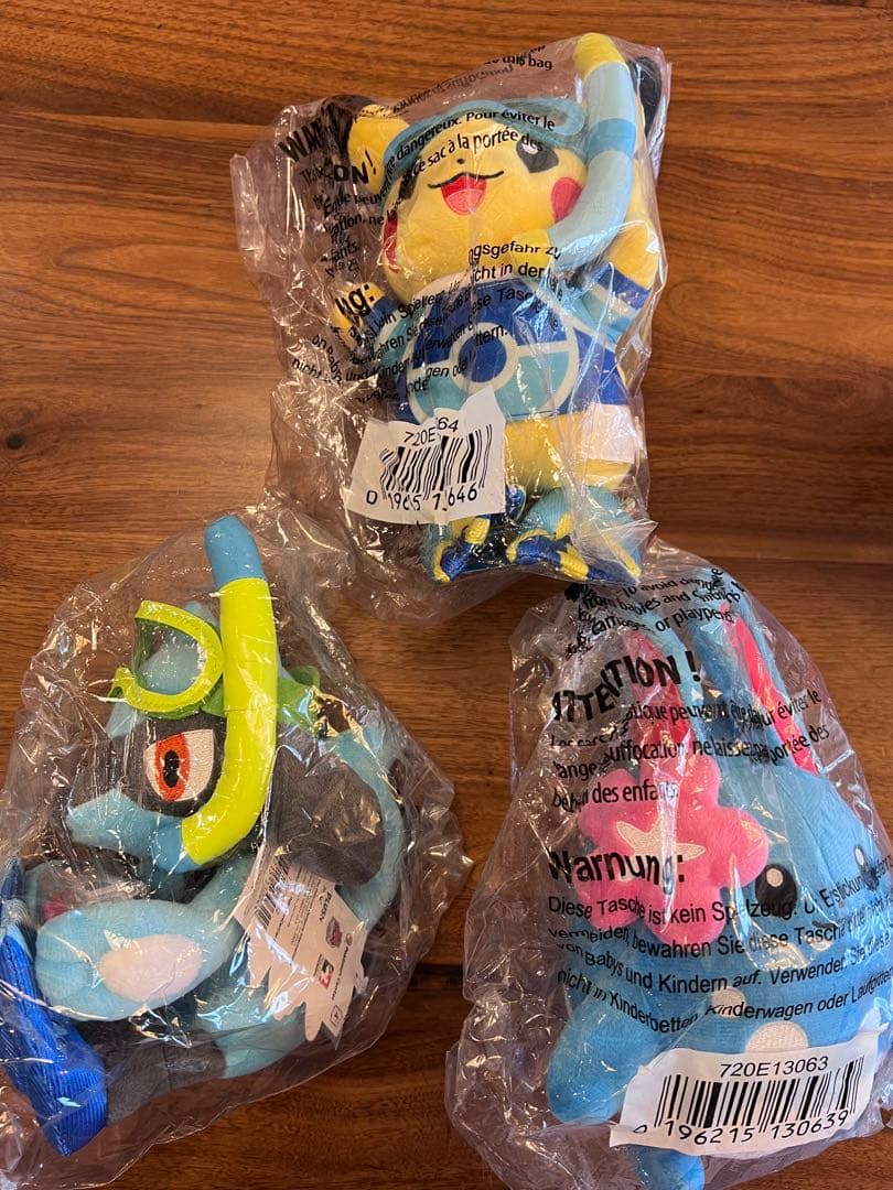 wcs2024 ホノルル　ぬいぐるみ　リオル　マリルリ　ピカチュウ　限定 即日発送可】WCS2024 ホノルル ピカチュウ リオル マリルリ ぬいぐるみ