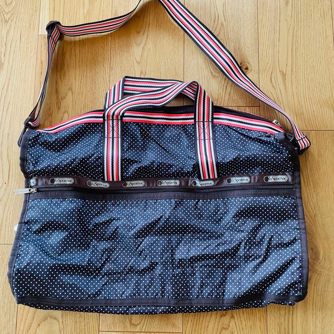LeSportsac レスポートサック ドット柄 ボストンバッグ - メルカリ
