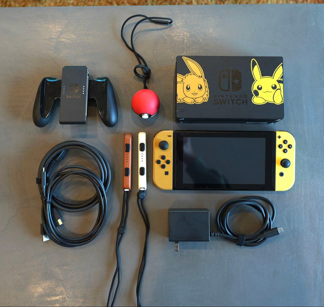 【美品】NintendoSwitchポケモンlet's go ピカチュウ本体