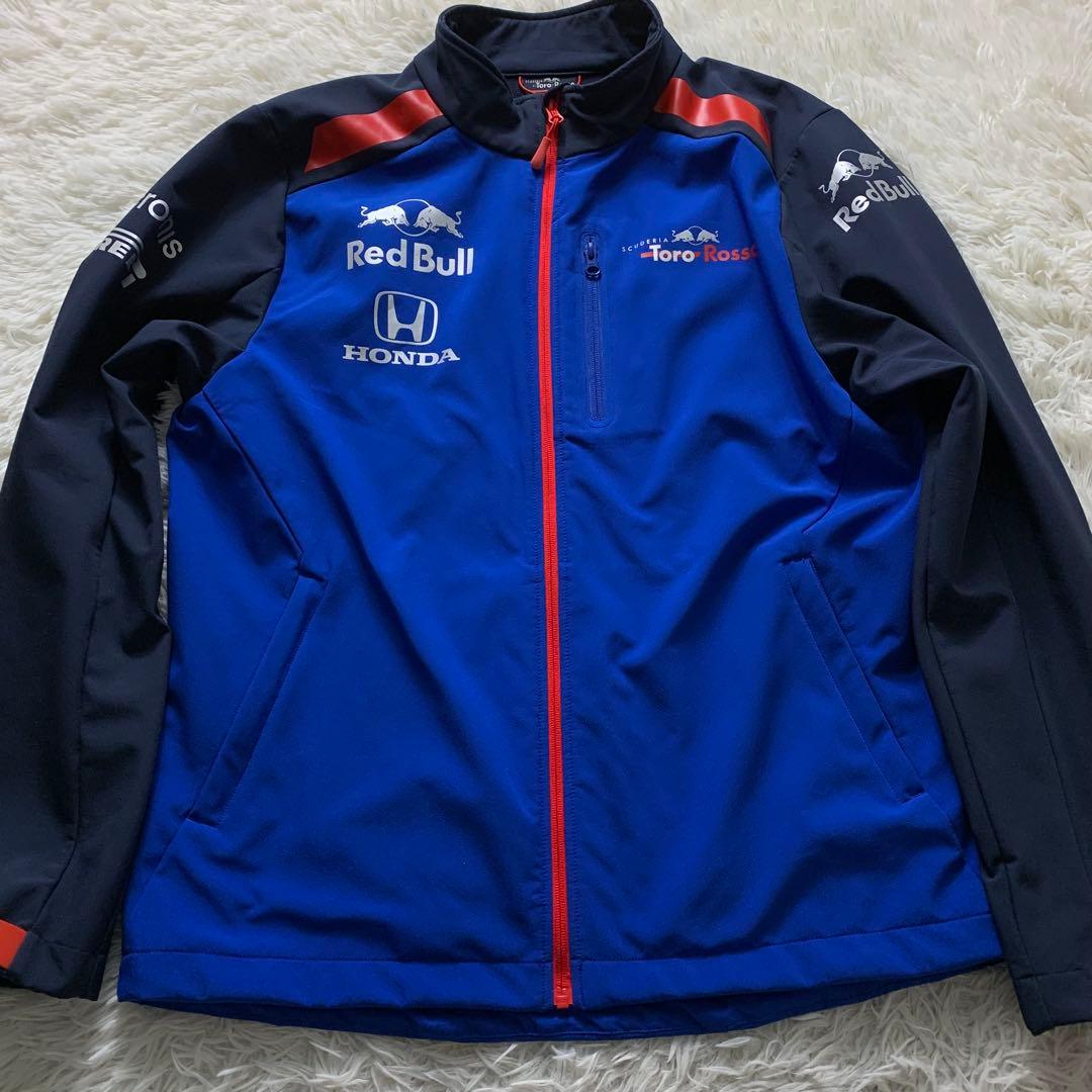 シ*ト様 極美品■レッドブル ジャケット HONDA ネイビー ブルー L