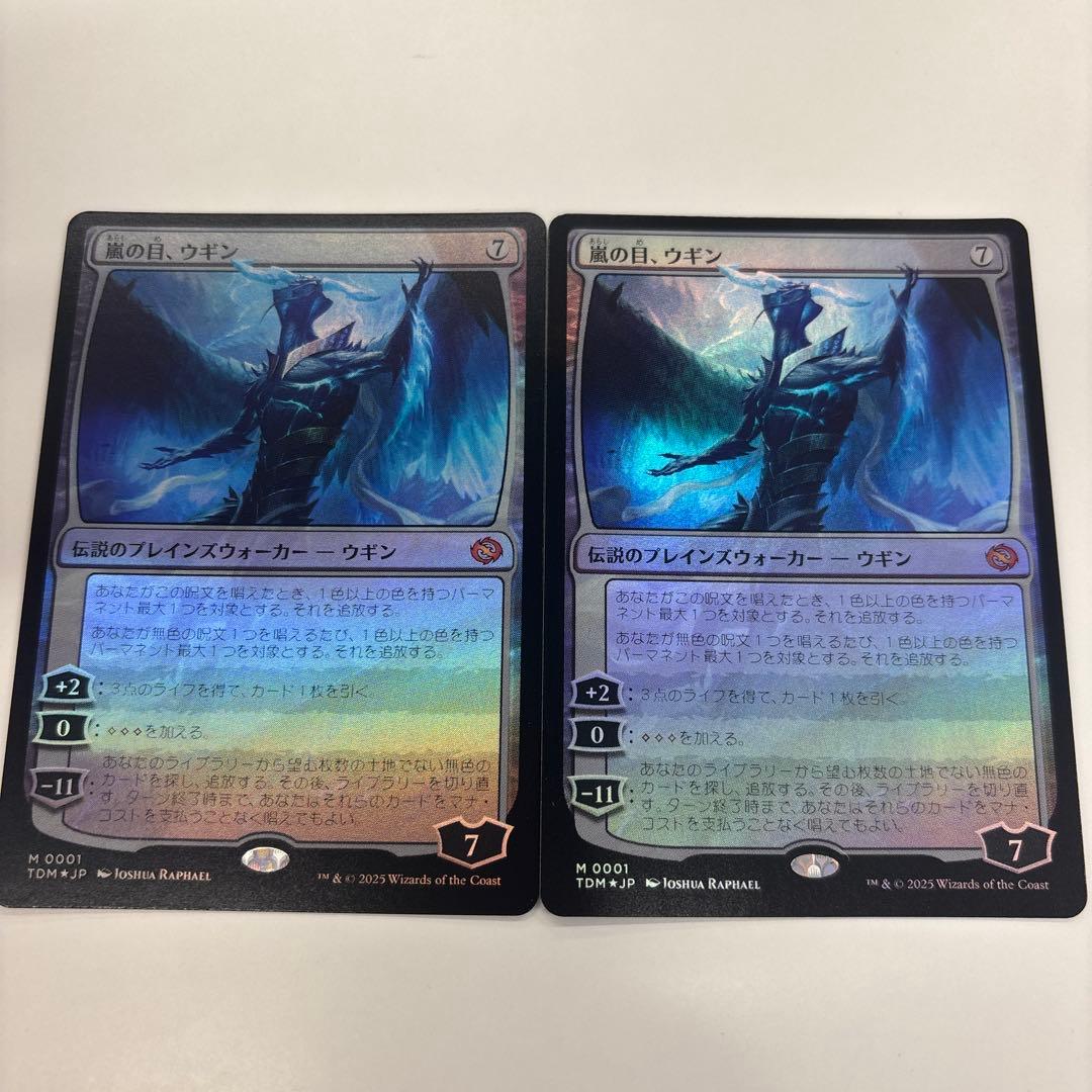 嵐の目、ウギン　foilホイル　2枚 FOIL/ショーケース版】マジックザギャザリング TDM JP 0399 嵐の目