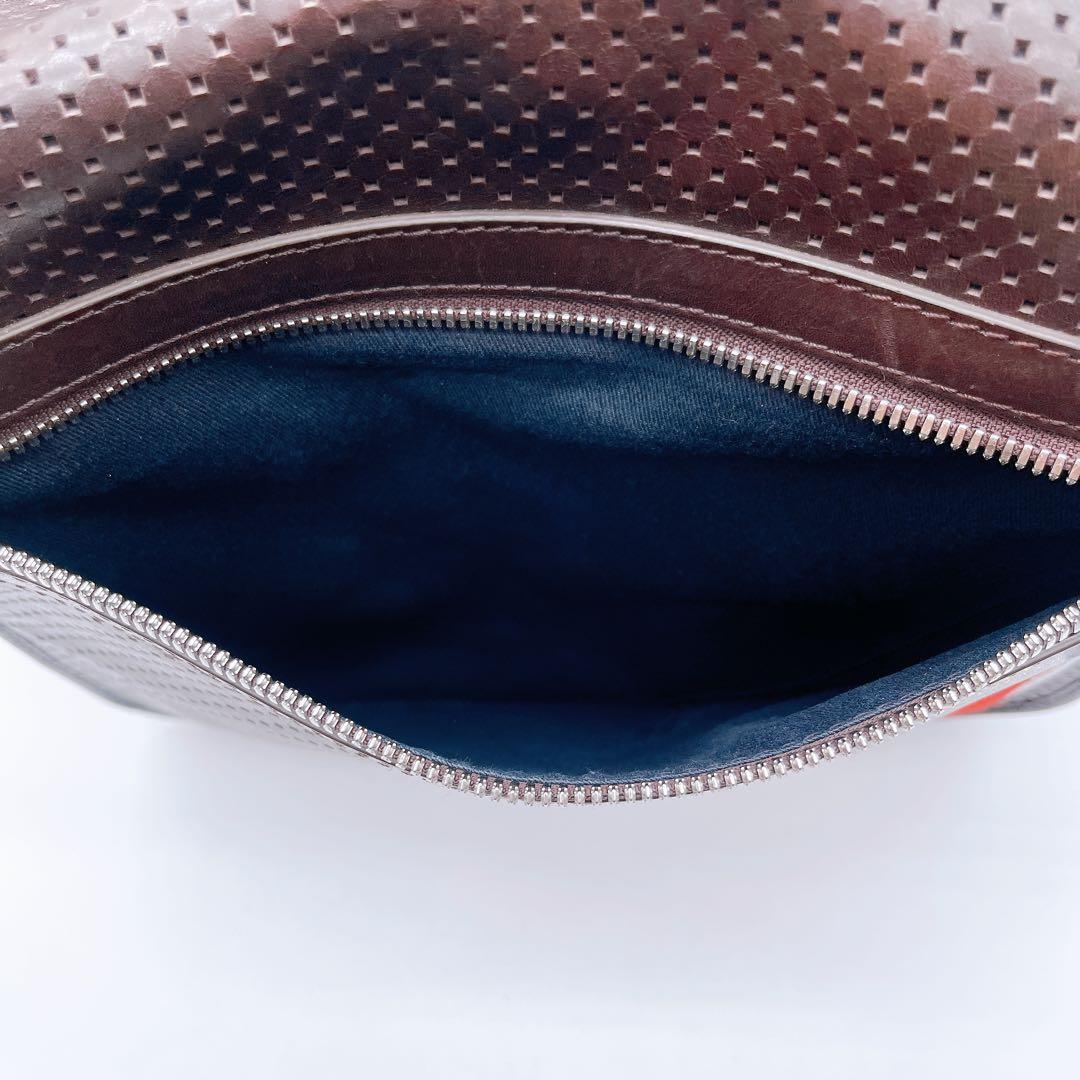 美品✨【バリー】メッセンジャーバッグ ショルダーバッグ パンチング