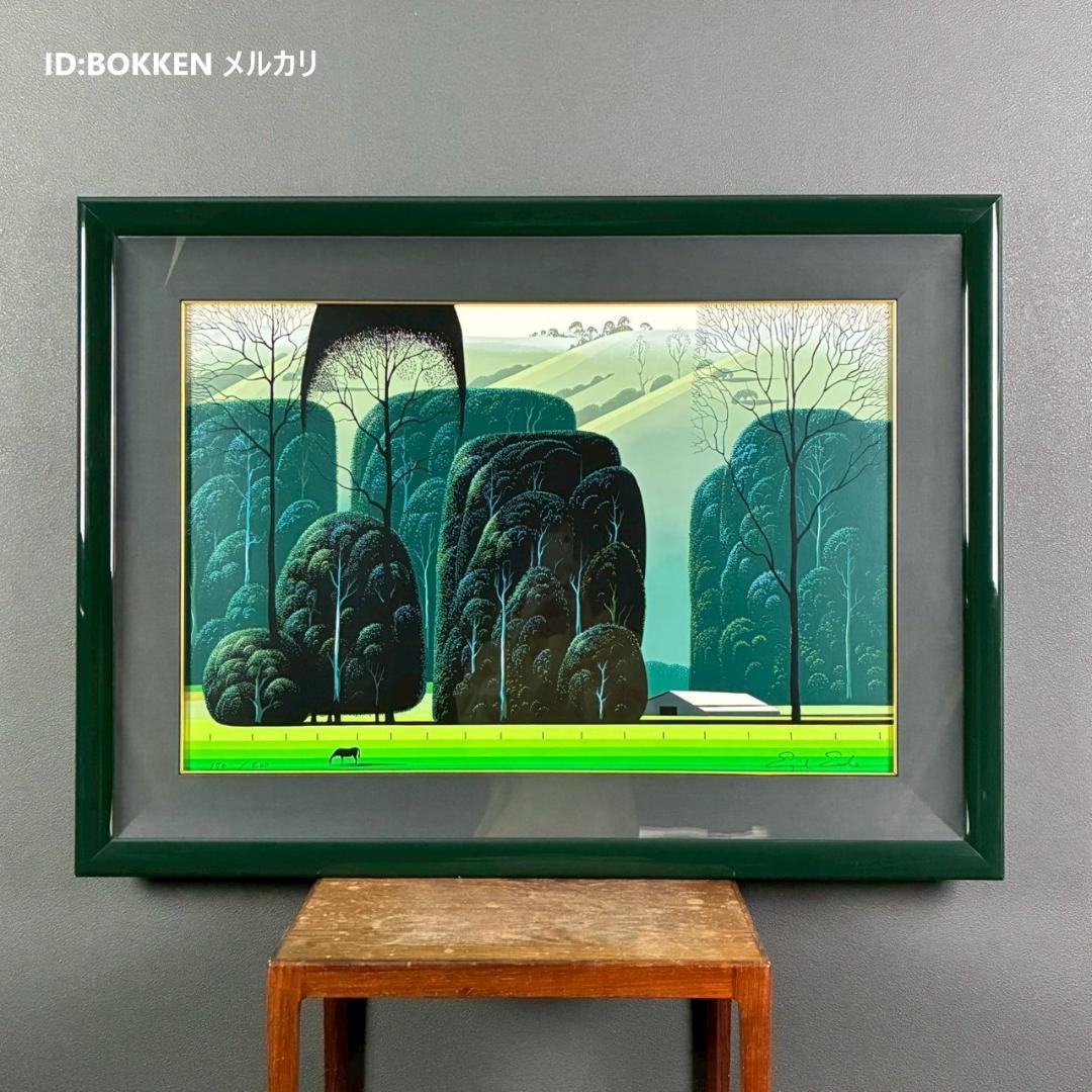 美品 アイベン・アール「ファームヤード」シルクスクリーン 直筆サイン・証明書有