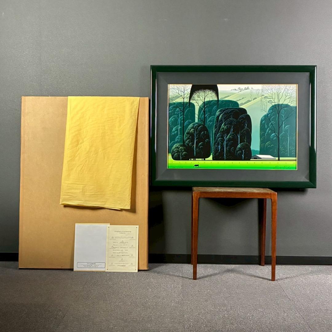 美品 アイベン・アール「ファームヤード」シルクスクリーン 直筆サイン