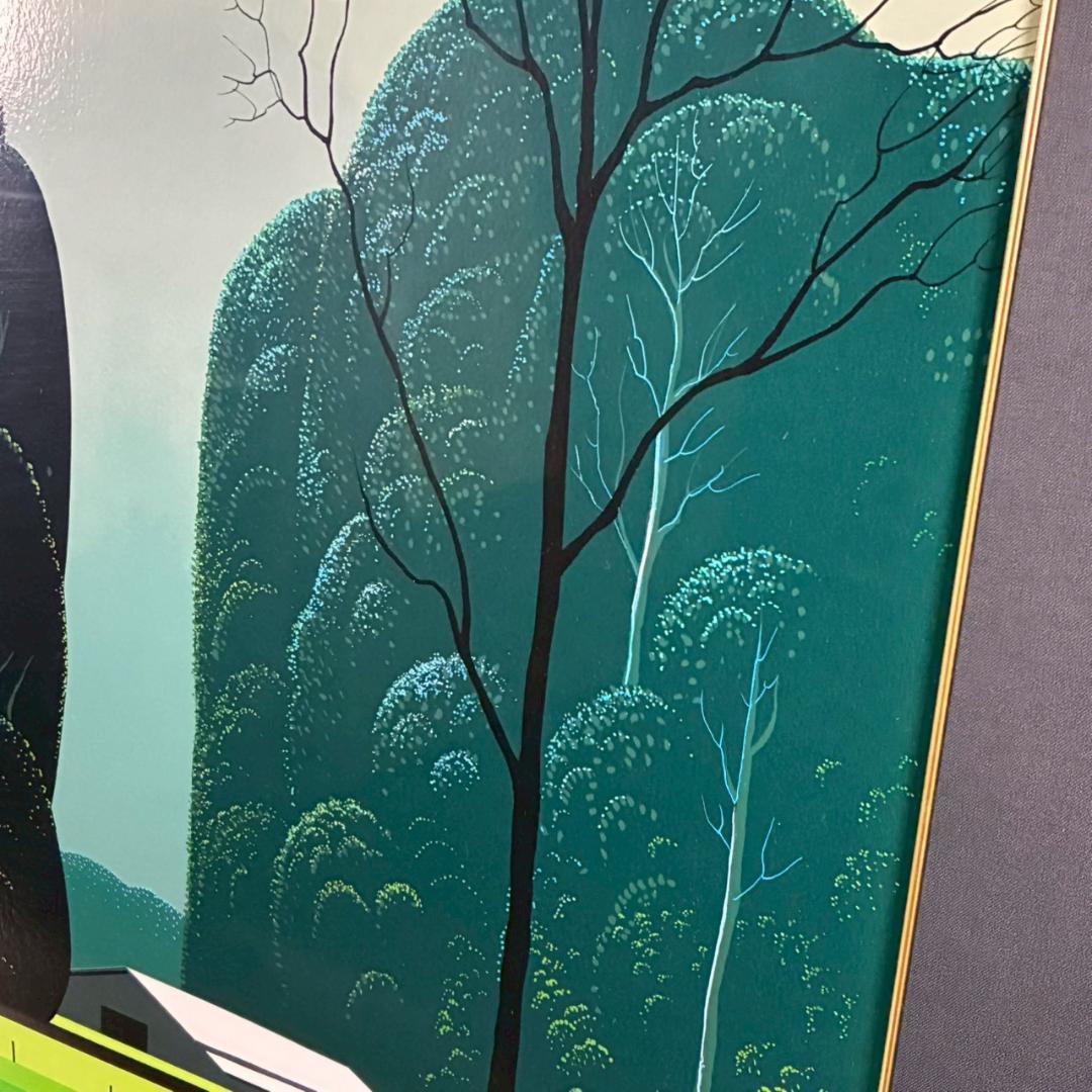 美品 アイベン・アール「ファームヤード」シルクスクリーン 直筆サイン