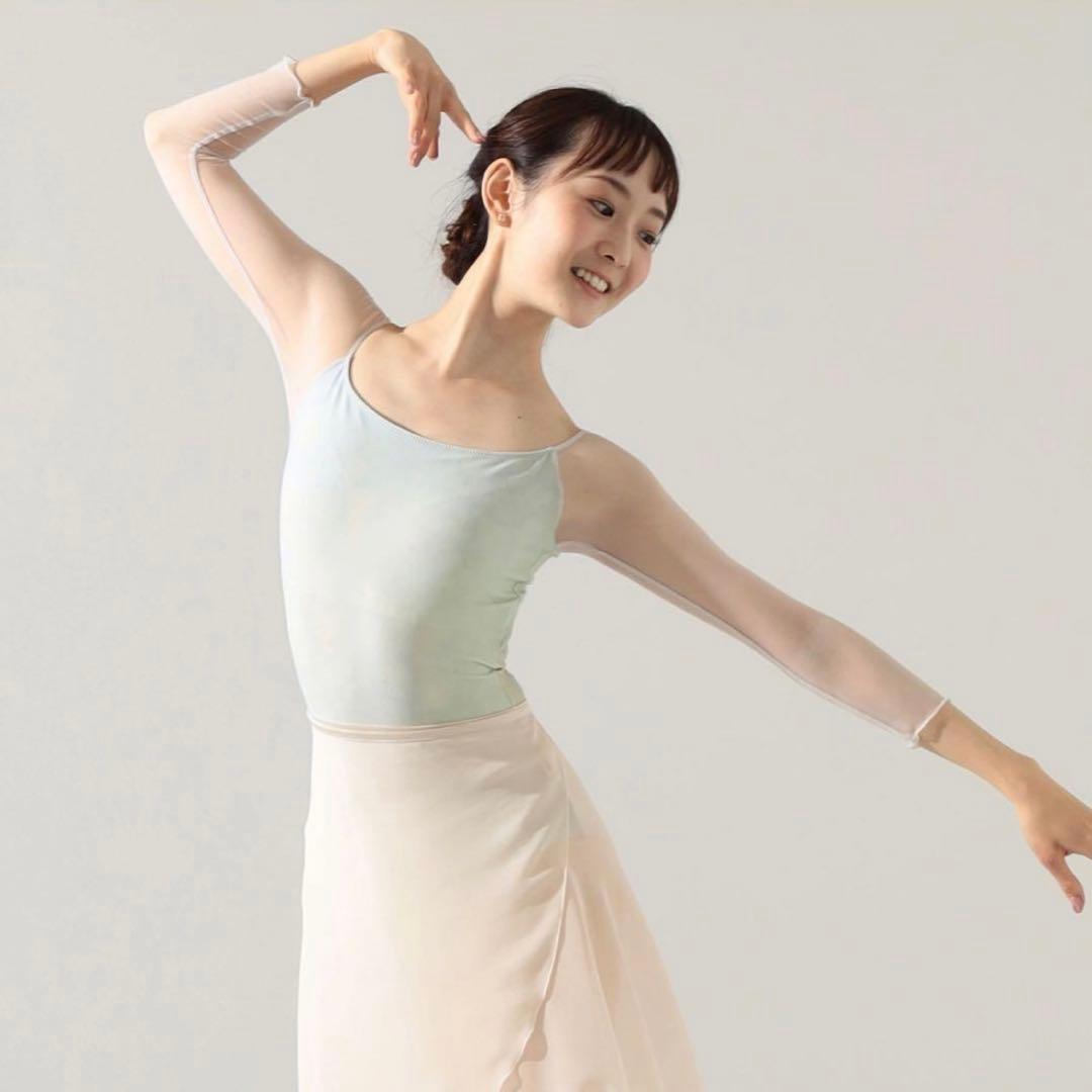 チャコットNela ライン　7分袖レオタード　アクアグリーン　バレエ　ミント　M Chacott（チャコット） 【チャコット 公式(chacott)】【Nela ライン】7