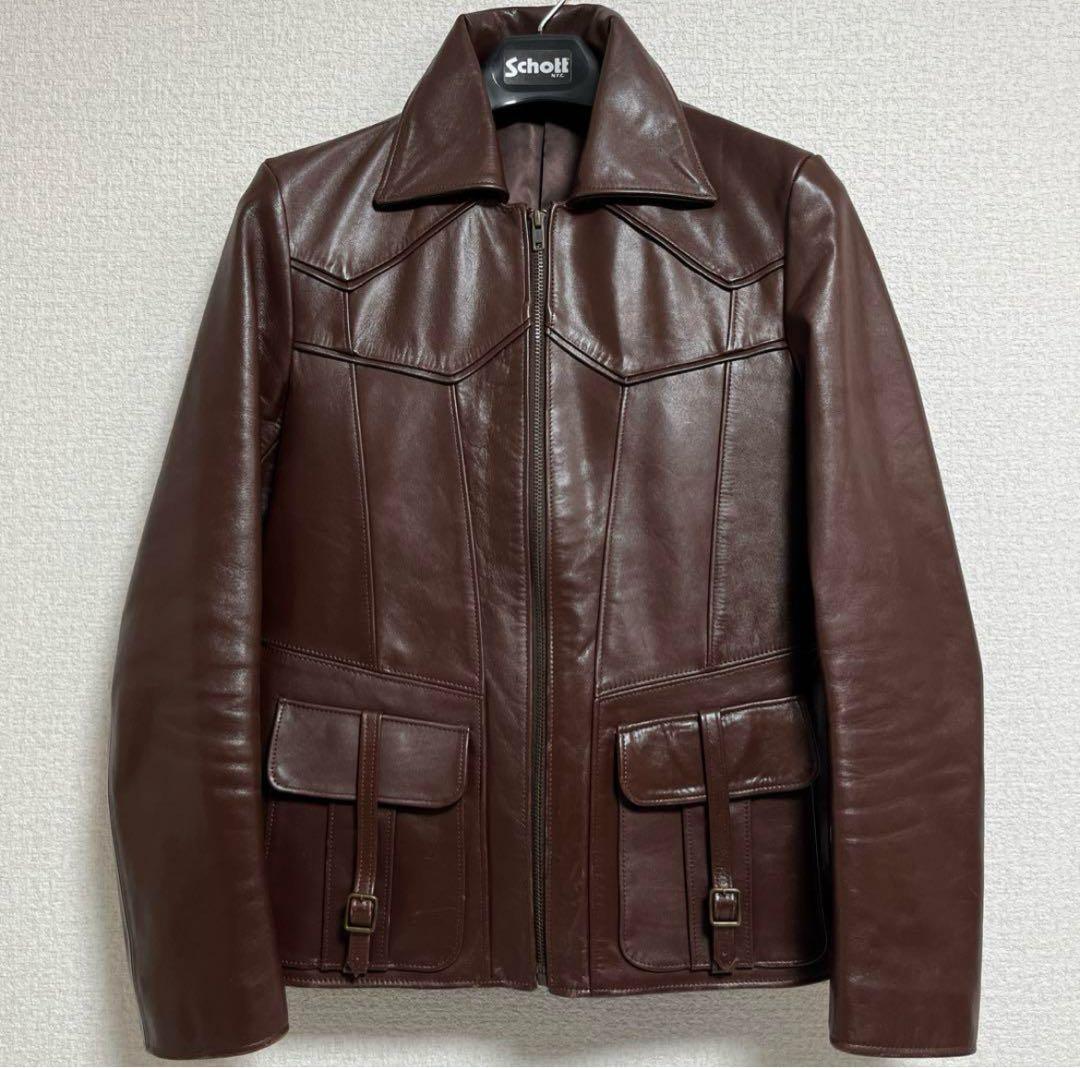 WACKO MARIA Mワコマリア レザージャケット ステアハイド SMOKE WACKO MARIA】 LEATHER 50'S JACKET ( TYPE-2 ) ⇒ ¥176,000