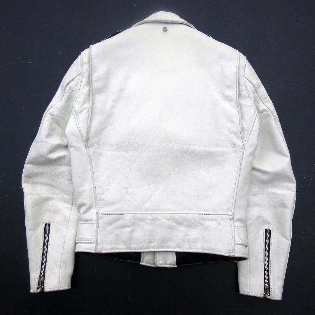 白)Schott 613US ショット ワンスター ダブル ライダース36 - メルカリ