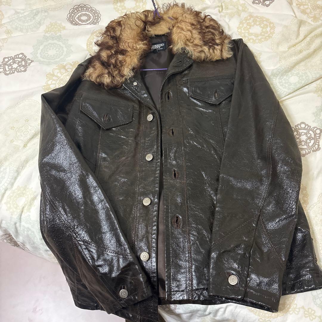 TORNADO MART ファー付きレザージャケット L - メルカリ