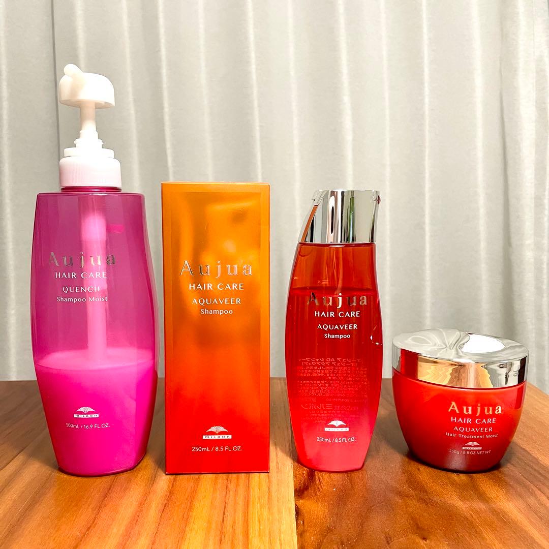 Aujua シャンプー トリートメント　アクアヴィア　クエンチ　4本セット