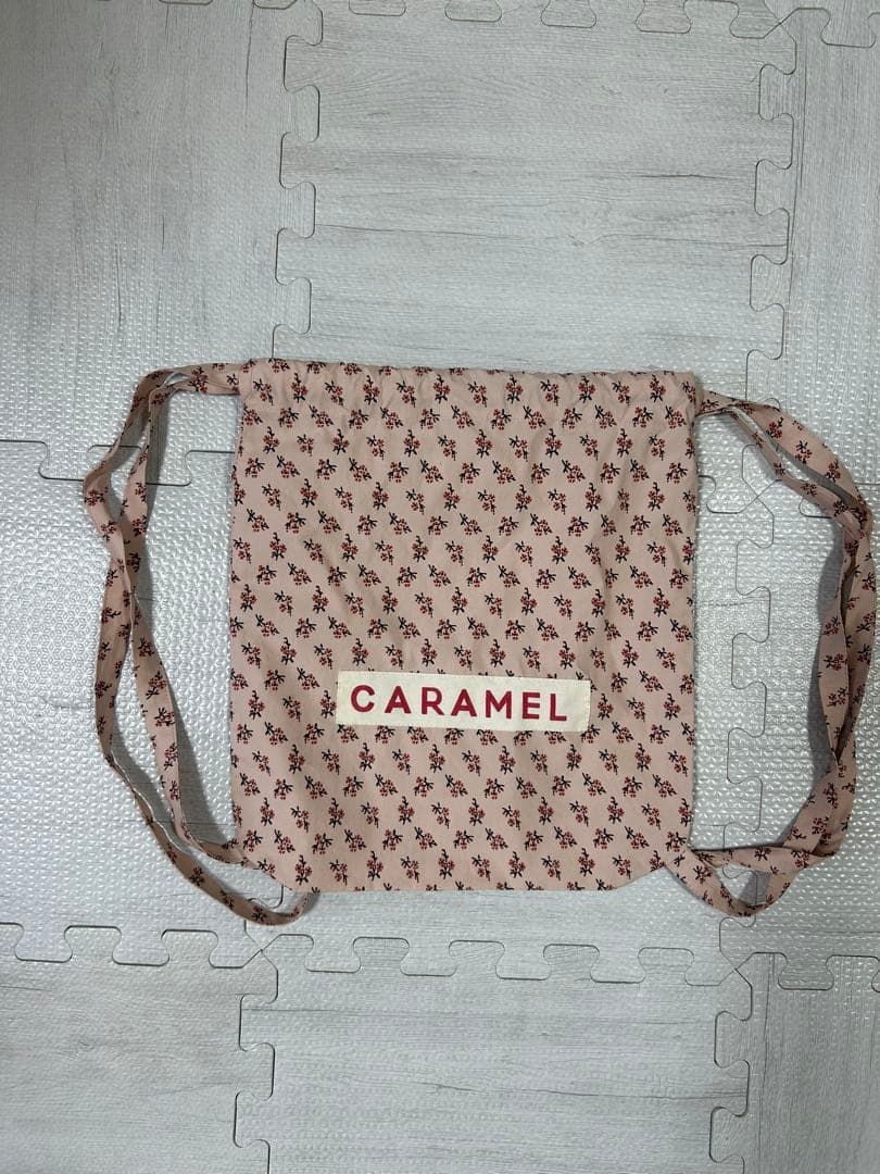 caramel 花柄ナップザック