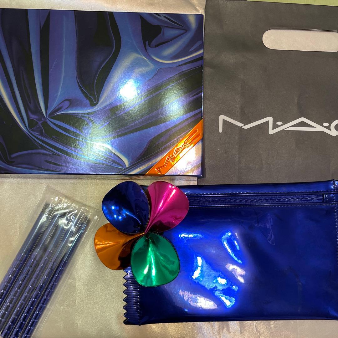 【新品】 M•A•C アイメイク ブラシ コスメ macブラシ5本セット　ポーチ
