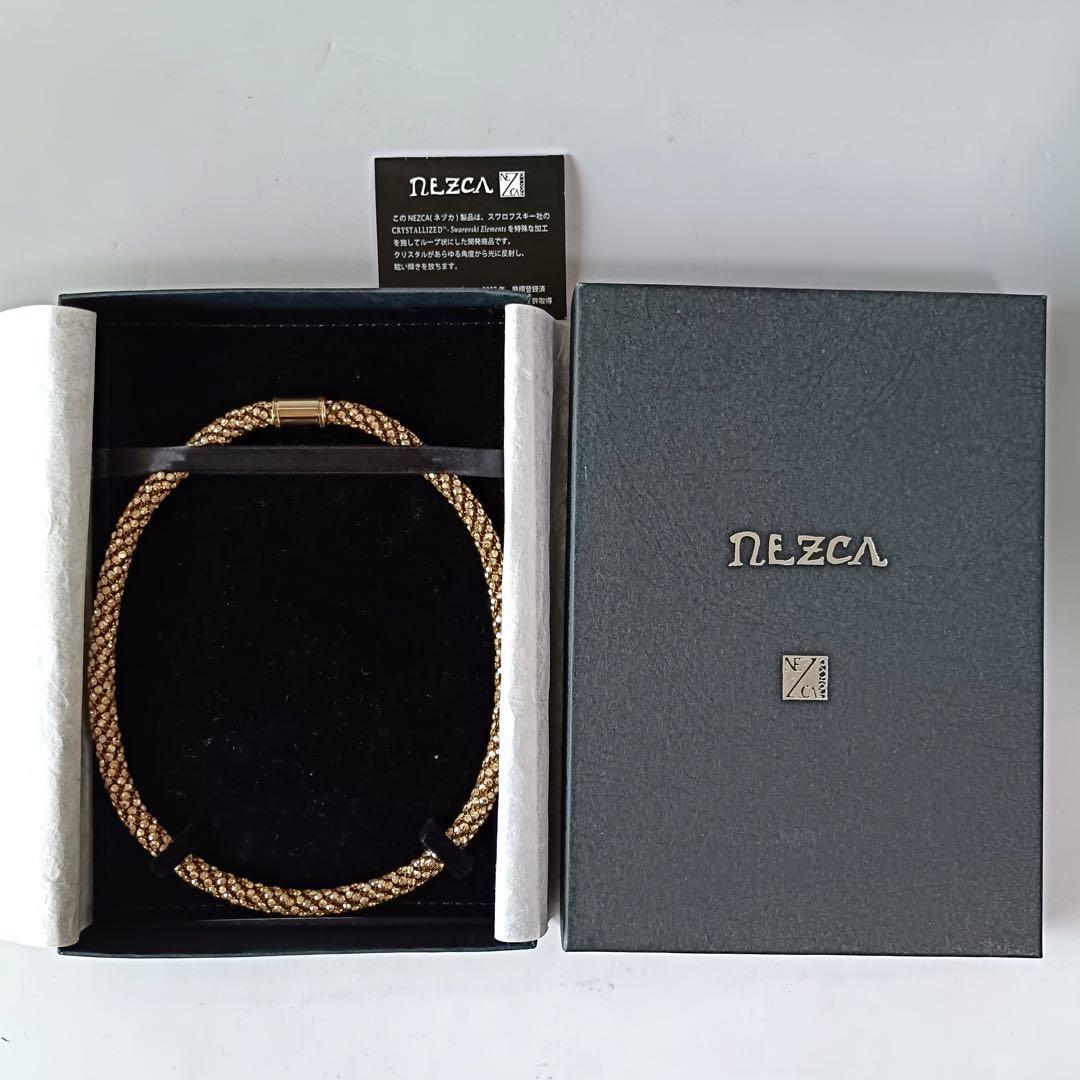 ネヅカ　NEZCA ネックレス　ゴールド　スワロフスキー　箱付き