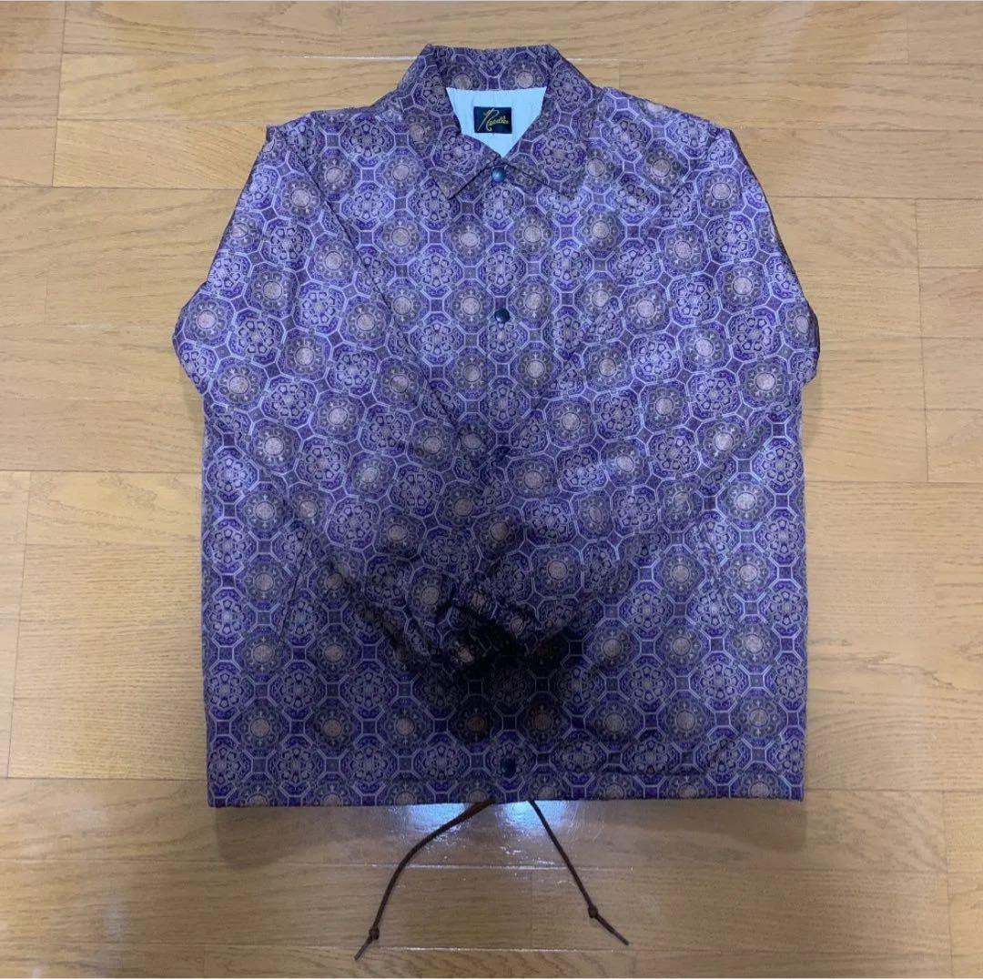 Needles ニードルス 総柄 コーチジャケット パープル