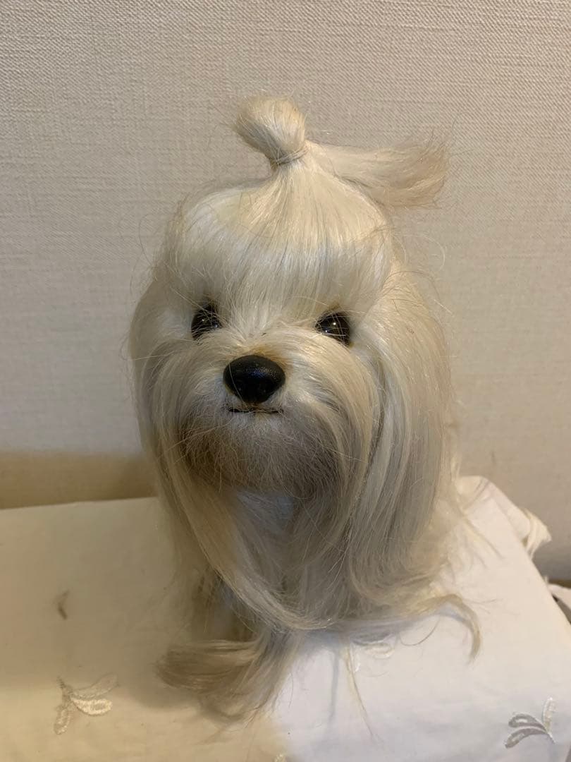 【ドレッシー　ペット】　ぬいぐるみ　マルチーズ　犬 日本製　昭和レトロ