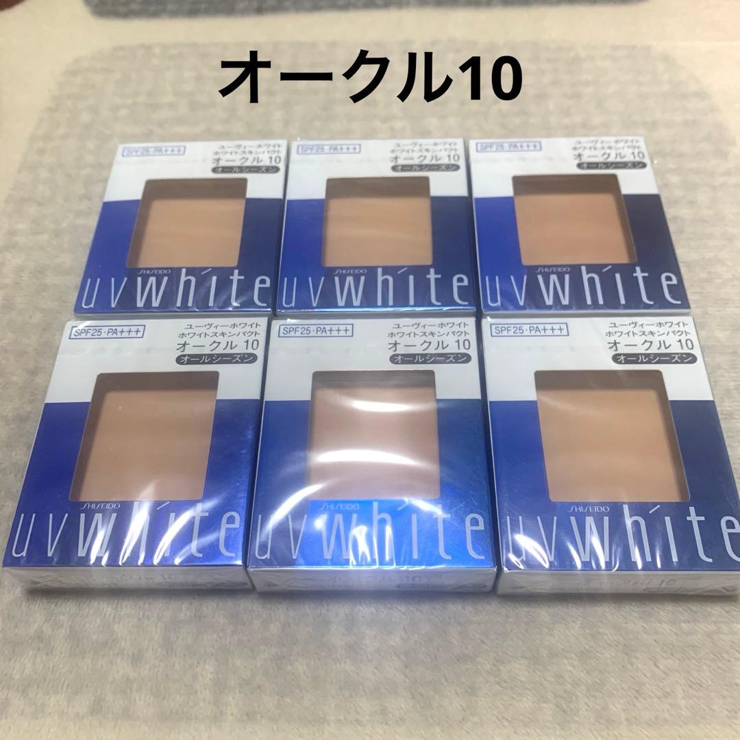 ユーヴィーホワイト ホワイトスキンパクト オークル10 ×6