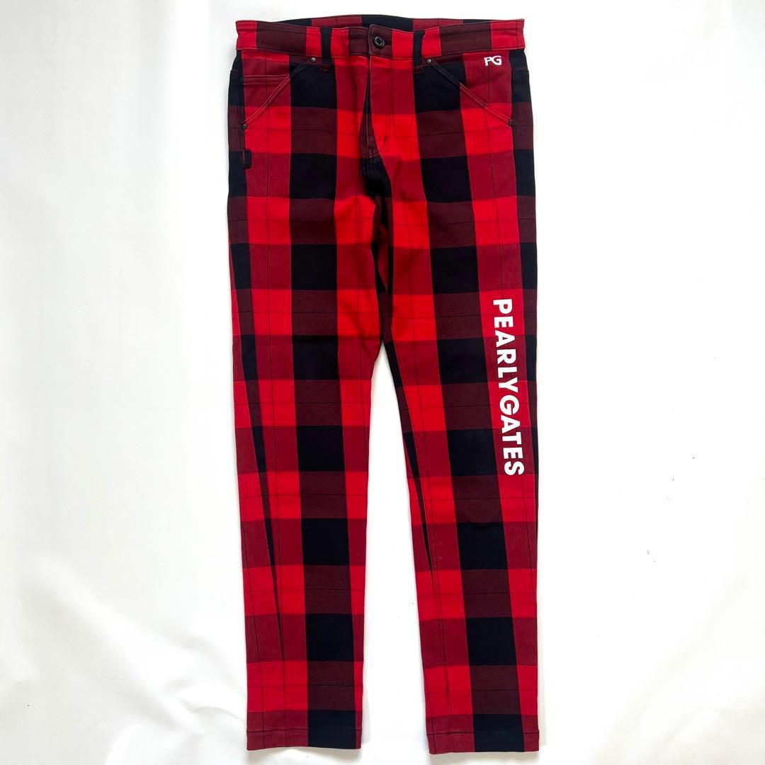 パーリーゲイツ セットアップ チェック柄 ジャケット パンツ メンズ