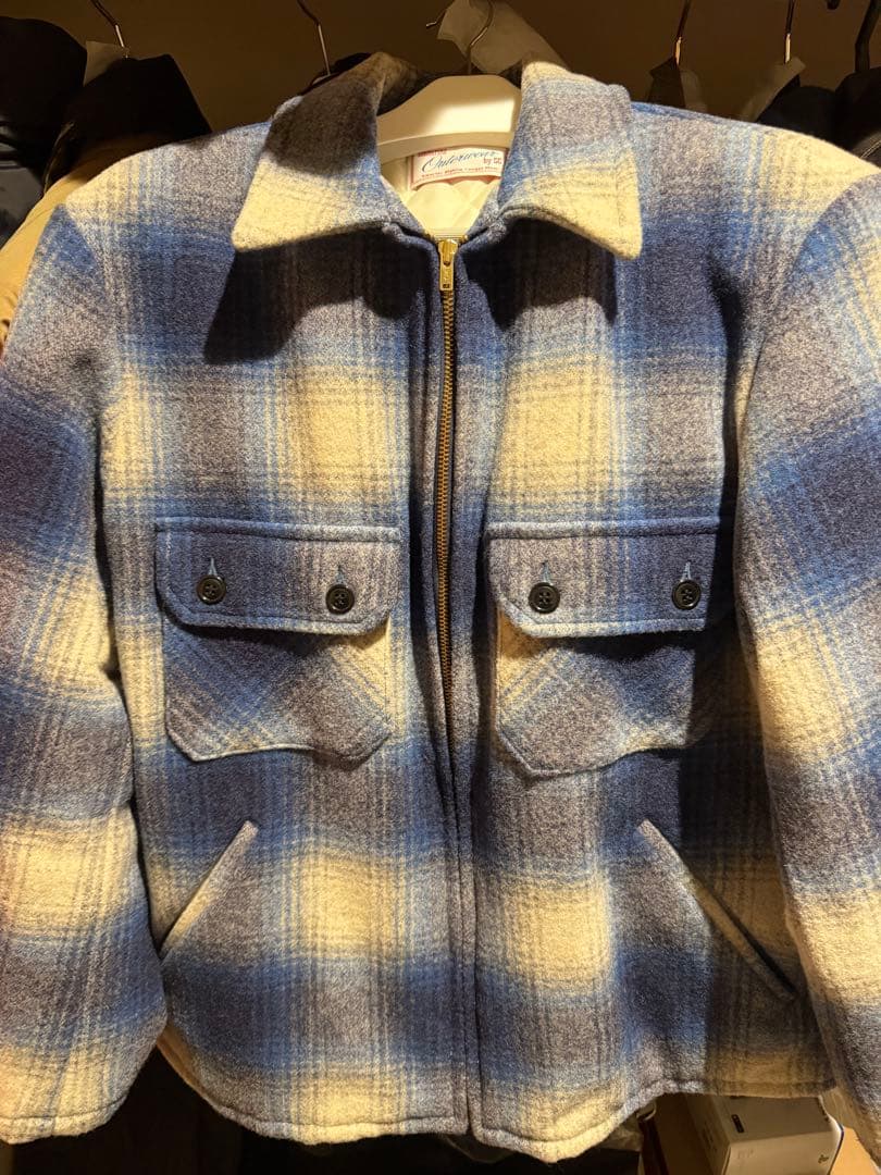 ジャケット・アウター subculture OMBRE CHECKWOOLJACKET / BLUE