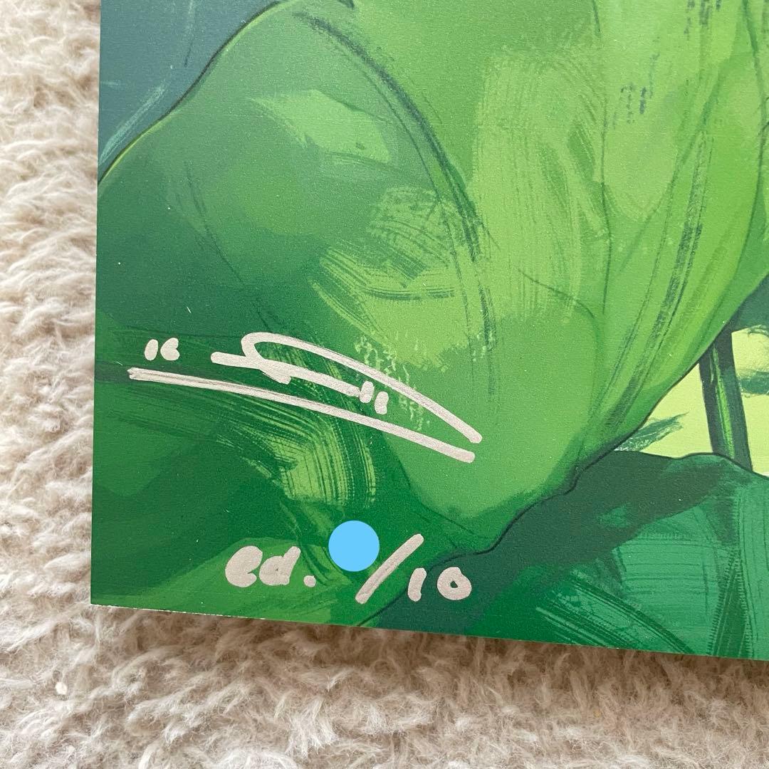 フライ 個展「あなた」 蓮の花 直筆サイン入り 複製原画 A3