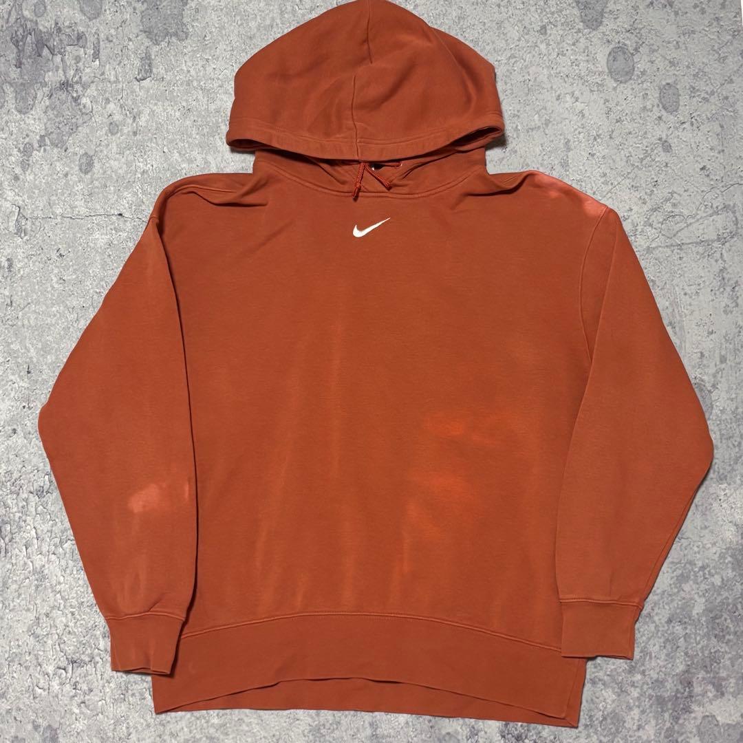 古着 NIKE 00s センタースウォッシュ パーカー フェード レアカラー