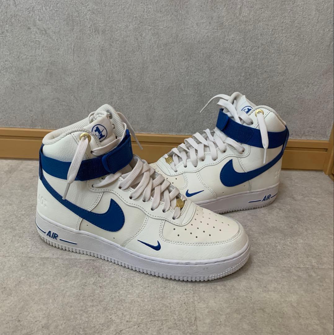 靴 Air Force 1 40th Anniversary Sail/Blue WMNS) Nike Air Force 1 High SE '40th Anniversary - Sail Blue Jay