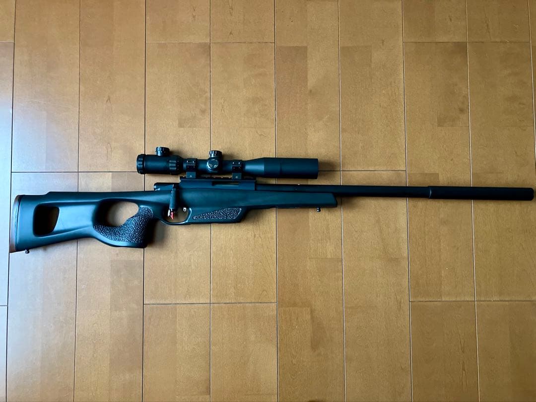 中古品)マルゼンAPS-2 SVフルカスタム+ORCAストック+ライフルケース