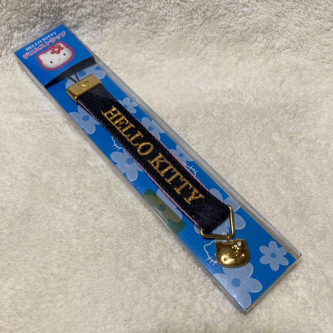 サンリオ ハローキティ デニムストラップ 平成レトロ 2000年 - メルカリ