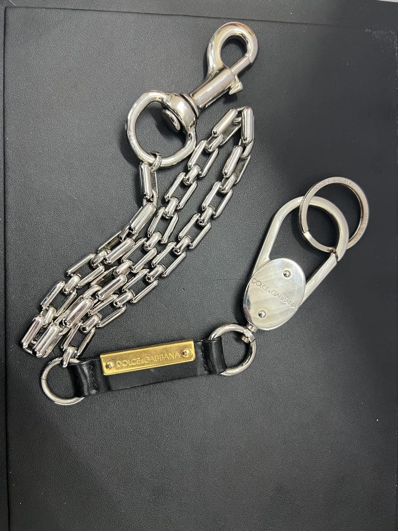DOLCE&GABBANA チェーン付きキーホルダー