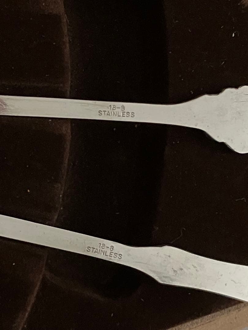 徳力の銀製スプーンセット 6本 とバターナイフ、シュガースプーン