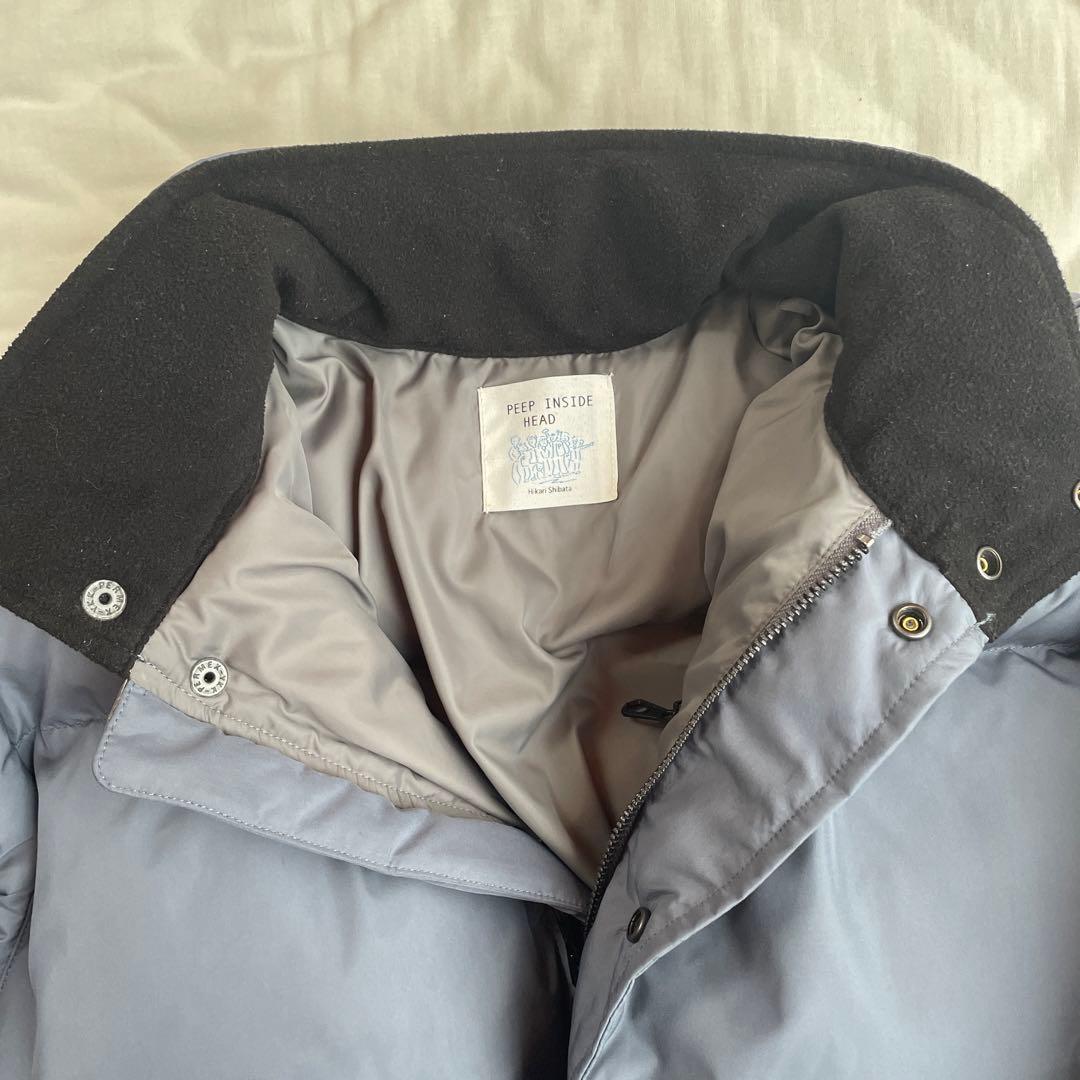 柴田ひかりさん プロデュース peepinsidehead ダウン グレー|mercari
