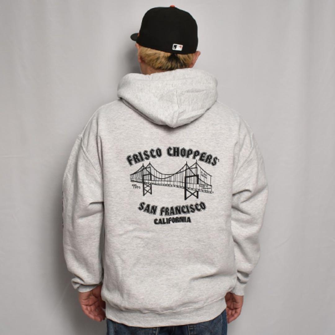 キムタク着フリスコチョッパーズパーカー私物Frisco ChoppersグレーL