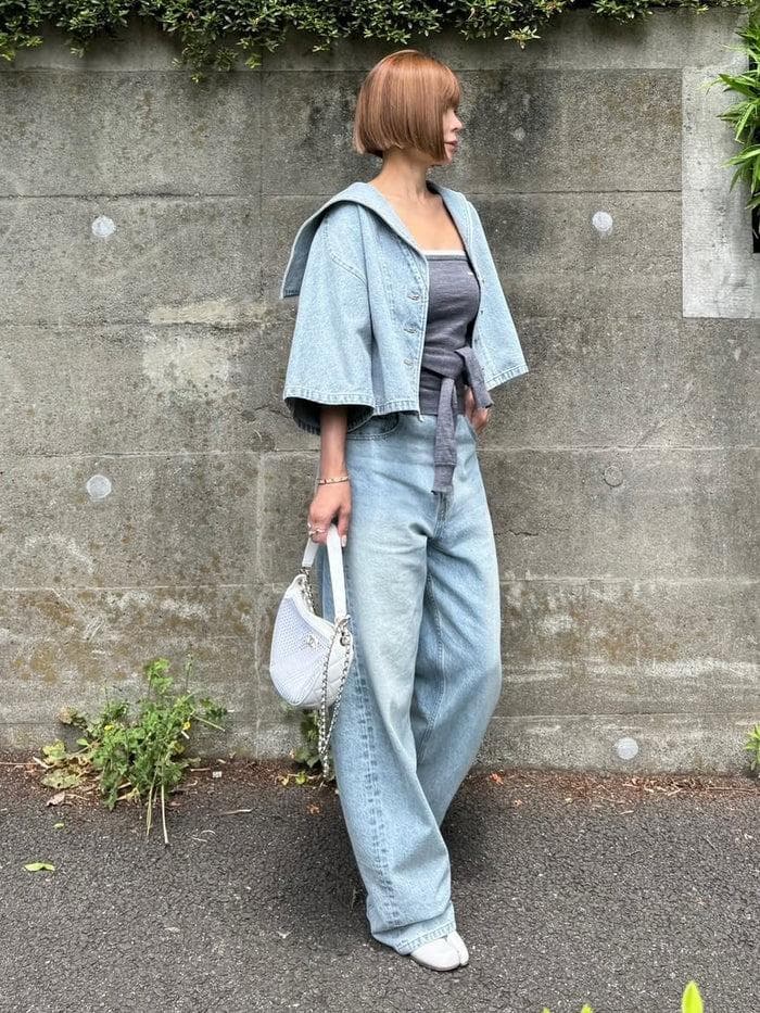 cygne / カーヴィーデニム Rem 1サイズ ブルー