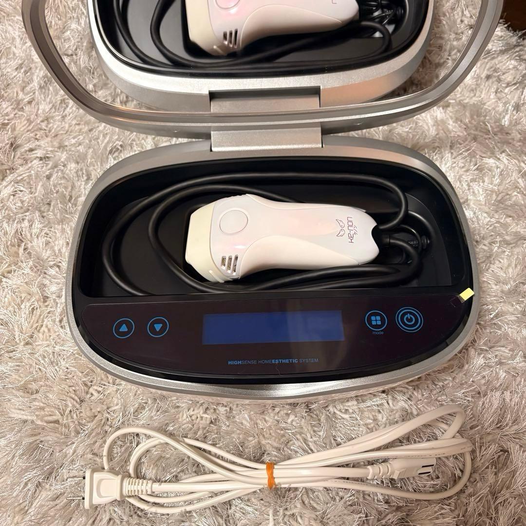 ケノン 脱毛器 Ver.8.0 眉毛脱毛器付、カートリッジ3種付